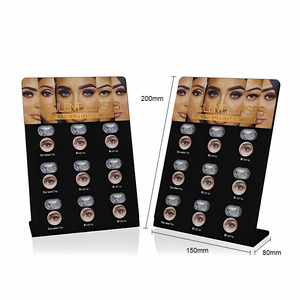 Spot Color Contact Lenses Desktop Display Stand Acrylic Beauty Lens Rack Rigid Paper Package Boxes Custom Logo