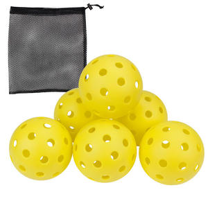 <b>Pickleball</b> <b>Balls</b> 74mm 40 Holes TPE Material Training With Mesh Bag - Product Image 2