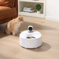 Distributeur Automatique de Nourriture Humide Réfrigérée pour Chat sans Fil avec Minuteur, Glacière et Emballage Boîte