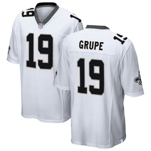 Maillot de football américain blanc 2026 New Orleans, personnalisé, brodé, pour jeunes, tenue de sport - Product Image 4