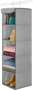 Organizador de Armario Colgante de Tela Plegable, Almacenamiento Colgante de 5 Estantes, Bolsa de Almacenamiento Multifuncional de Tela No Tejida - Product Image 4