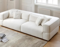 Moderne Wohnzimmermöbel Weißes Modulares Sofa mit Kissen Kompressionsmöbel Kompressionssofa-Set