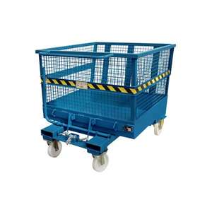 SALL - SMHLT0750B Bennes basculantes multi-usages en acier, bleu-EAN 662641948808 MATERIAL HANDLING - Product Image 4