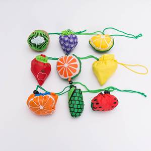 Sac fourre-tout pliable écologique à motif de fruits créatif, sac à main de shopping personnalisé avec logo de dessin animé - Product Image 1