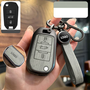 Étui de protection pour clé de voiture en alliage de zinc DM pour <span class=keywords><strong>Peugeot</strong></span> 208 <span class=keywords><strong>308</strong></span> T9 508 2008 pour Citroën C4 Opel Corsa Crossland X Accessoires automobiles - Product Image 2
