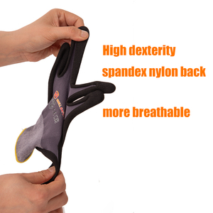 Venta Directa de Fábrica, Guantes de Seguridad Flexibles Recubiertos de Nitrilo, Guantes de Trabajo y Jardinería para Protección <span class=keywords><strong>Laboral</strong></span> - Product Image 3