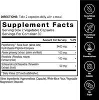 Compléments de musculation, capsules de renforcement musculaire, nutrition sportive, végétalien à base de plantes, 60 capsules, croissance musculaire maigre pour adultes