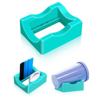 Porte-gobelet isolé de protection de tasse Porte-gobelet en verre carré antidérapant Petit porte-gobelet en silicone