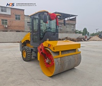 Rouleau compresseur hydraulique à tambour unique 5T, nouveau compacteur de sol pour projets de construction, fabricant sur mesure