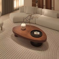2025 créatif moderne Antique bois café Table à thé conception solide pour petit appartement salle à manger meubles de maison pour salon