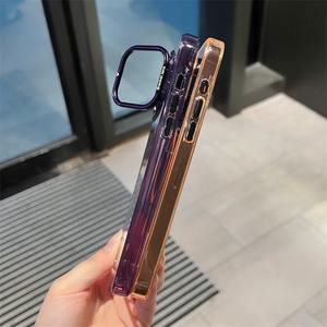 Un nuevo soporte de marco de lente ahuecado de metal magnético transparente para IPhone16, fundas de teléfono adecuadas 15promax - Product Image 4