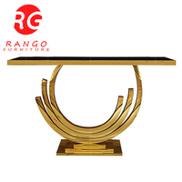 RG01 — table de canapé design de luxe de haute qualité, en acier inoxydable, argent, marbre gris clair, chrome, 2022