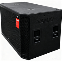 VAMAV Bocinas Profesional VSP15 Subwoofer de madera 15 pulgadas, 500W RMS, para eventos interior y exterior, sistema DJ