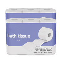Papier toilette en pâte de bois vierge, vente en gros d'usine, pas cher, hautement absorbant, doux pour la peau, écologique, jetable
