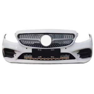 Conjunto de Parachoques Delantero Blanco para Mercedes Benz Clase C W205, Parachoques de Repuesto de Plástico con Rejilla para Reparación - Product Image 2