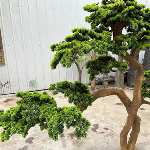 شجرة صنوبر بونساي اصطناعية يدوية الصنع صديقة للبيئة من الألياف الزجاجية/الخشب بارتفاع 2 متر للديكور الداخلي/الخارجي وحفلات الزفاف - Product Image 5