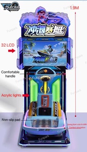 Máquina de Arcade Simuladora de Carreras de Barcos que Funciona con Monedas, con Construcción de Hierro y Plástico, 1 Año de Garantía, para Entretenimiento Infantil - Product Image 6