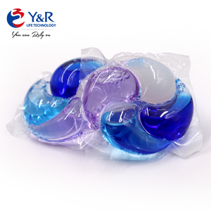 Cápsulas de detergente amarillo desechables de 5 cámaras para lavar ropa, fáciles de transportar, MOQ bajo aceptable - Product Image 5