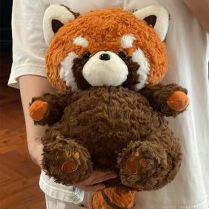 Lindo <span class=keywords><strong>Mapache</strong></span> Marrón de Peluche, Juguete de Peluche de Algodón PP Súper Suave, Alivio del Estrés, Lavable, Compañero de Cama, Regalo de Cumpleaños Perfecto - Product Image 3
