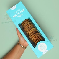Boîtes en papier pliables écologiques de qualité alimentaire, logo personnalisé imprimé pour les biscuits/le chocolat/la pâtisserie/les macarons