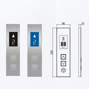 Panel de Control LOP <span class=keywords><strong>para</strong></span> Elevador <span class=keywords><strong>Dúplex</strong></span> de Altura Completa, Panel de Control COP/Montado en Pared, Panel de Operación en Panel (HOP) de Acero Inoxidable con Botón Pulsador, Buen <span class=keywords><strong>Precio</strong></span> - Product Image 4