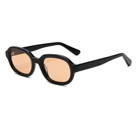 Lunettes de soleil GM exclusives transfrontalières pour influenceurs Xiaohongshu, monture ovale rétro, petite monture, en acétate haut de gamme, verres polarisés UV400