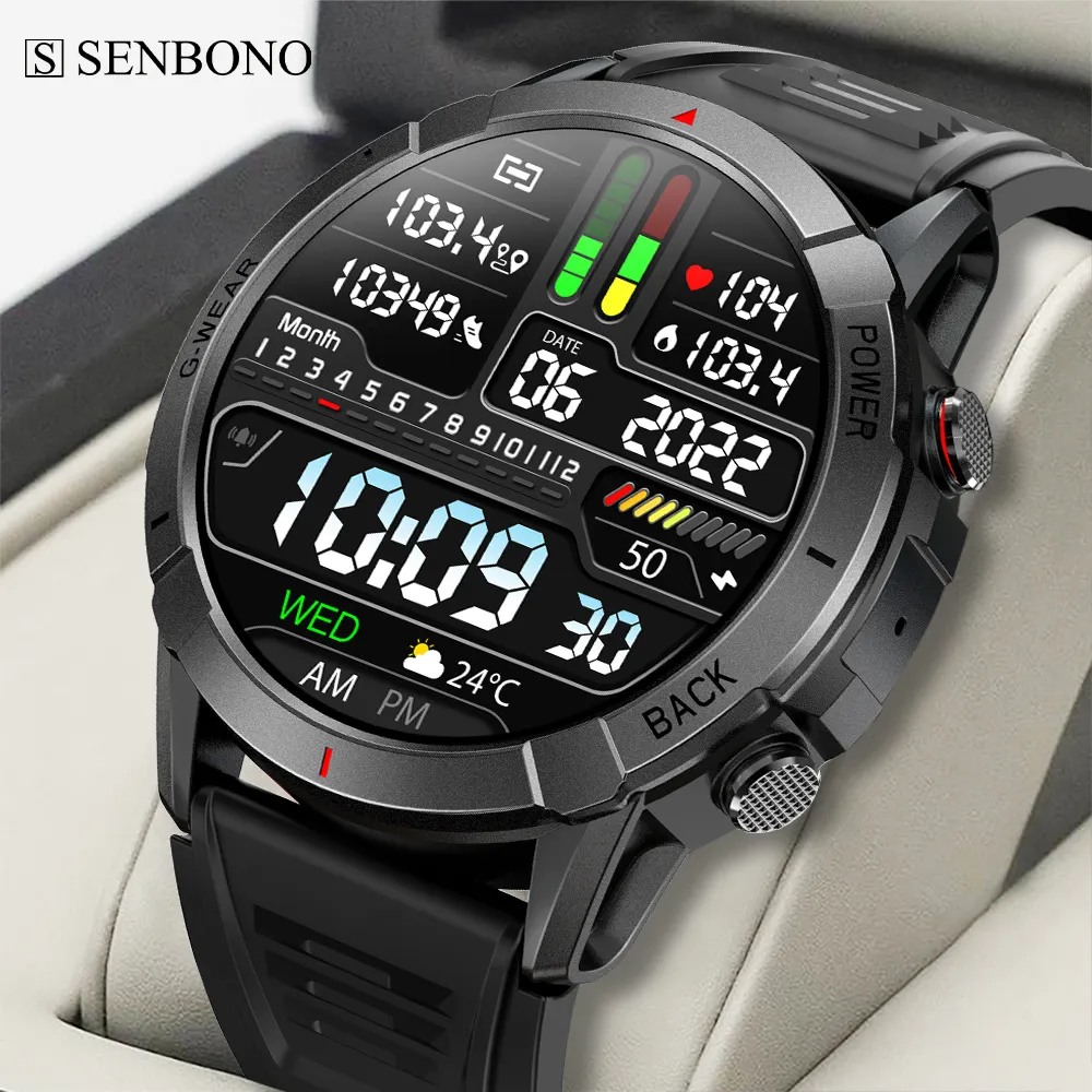 SENBONO NX10 2023 AMOLED smartwatch 1,43 'HD pantalla grande 466*466 Batería grande BT llamada IP68 deporte al aire libre reloj inteligente hombres mujeres