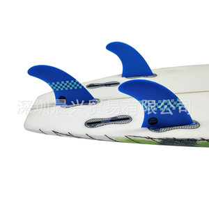 Aletas de Surf UPSURF Talla M Azules Doble Tab 2 FCS Generación II para Tabla de Paddleboard - Product Image 1