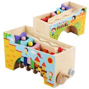 Bola de madera rodante para niños, juego de escaleras para bebé, Educación Temprana, música, juguetes de entrenamiento, caja de música de madera, <span class=keywords><strong>2022</strong></span> - Product Image 6