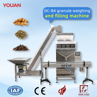Machine de remplissage automatique linéaire DC B4 pour céréales, granulés, riz, haricots, épices, système d'emballage en bouteille, sachet et pochette