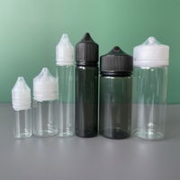 Flacons compte-gouttes en plastique faciles à presser de 10 ml, 15 ml, 30 ml, 50 ml, 60 ml, 80 ml, 100 ml, 120 ml, impression couleur personnalisée, flacons liquides en PET