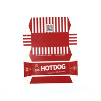 Boîte à pique-nique en papier blanc enduit, personnalisable et recyclable, pour vente en gros, idéale pour les barbecues, les frites, les hamburgers, les hot-dogs et les en-cas