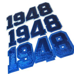 Parche Termoadhesivo con Lentejuelas Azul Rey de la Hermandad <span class=keywords><strong>Zeta</strong></span> Amicae 1948, Insignia de Identidad de la Hermandad Femenina HBCU para Sudaderas y Chaquetas Personalizadas - Product Image 2