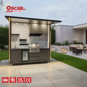 Dining Sideboard with <strong>Drawer</strong> Stainless Steel Patio Garden Kitchen Furniture Patio Garden and Outdoor Spaces Outdoor Kitchen - Product Image 1