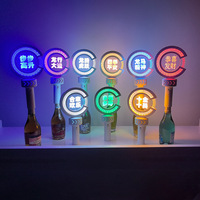 Varita Luminosa de Plástico ABS de 35 cm con Logotipo Personalizado, Bastón Luminoso LED, Chispa de Luz para Botellas, Estilo Romántico, Impresión Digital, para Fiestas y Bodas