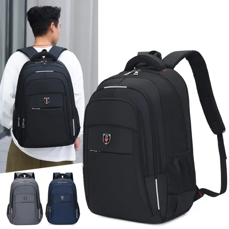 Wholesale mens backpack for business simple travel laptop bag large capacity school bag for teens