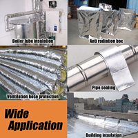 Bailida ruban de papier d'aluminium renforcé ignifuge ruban de feuille de tissu de fibre de verre ruban d'isolation de tuyau d'étanchéité ruban d'aluminium