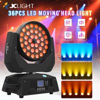 36 pièces 36*10W Rgbw 4In1 Led Zoom lavage tête mobile Par peut scène lumière Led tête mobile lavage 36 pièces Par lumière