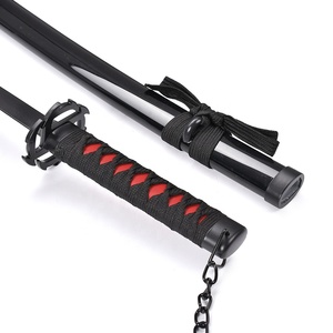 45cm Anime japonés Bleach Acero inoxidable Mini Katana Real Unisex Props Ichigo Kurosaki <span class=keywords><strong>Tensa</strong></span> Zangetsu espada juguete - Product Image 4