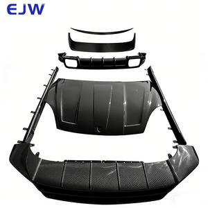 Para Porsche Cayenne 9Y0 2018-2022, Kit de carrocería de fibra de carbono MBJ mejorado, falda de labios delanteros y traseros específicos para automóviles, capó de aleta - Product Image 1