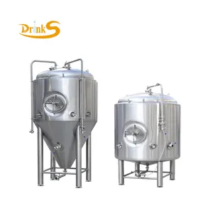 Fermentador cónico de acero inoxidable de 304/316L, tanque brillante de 7BBL, fermentación y almacenamiento de vino de 800L