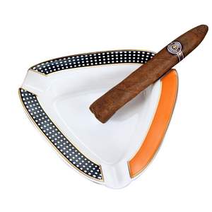 Cendrier portable en céramique Db pour 3 cigares, outil de fumage extérieur pour voiture, design moderne pour la maison et le jardin - Product Image 5