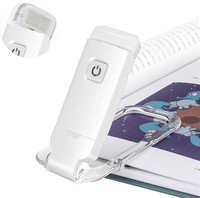 Lampu Baca Lipat Mini LED ABS Boyid Terbaru, Dapat Diisi Ulang via USB, Kecerahan Dapat Disesuaikan, Pelindung Mata untuk Kamar Tidur