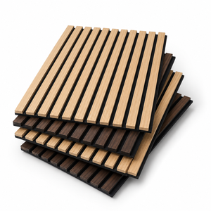 Matériaux insonorisants 3D, panneau acoustique mural, effet décoratif, <span class=keywords><strong>lattes</strong></span> en bois, panneau mural acoustique en bois, panneaux absorbants du son - Product Image 1