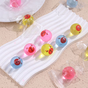 Balle anti-stress TPR souple de 3 cm, scintillante, jouet sensoriel à pincer, Capybara arc-en-ciel, balles sensorielles TPR souples anti-stress – Grande vente - Product Image 1