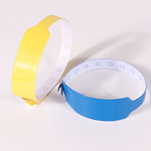 Pulsera de vinilo personalizada para bebé, banda de <span class=keywords><strong>PVC</strong></span> con estampado de un solo uso para Hospital, identificación de pacientes, barata - Product Image 2
