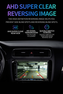 BQCC 2DIN <span class=keywords><strong>Carplay</strong></span> Android Auto Car Radio 7 "HD Pantalla Estéreo BT FM USB AUX-in AHD Ayuda de marcha atrás Multimedia Autoradio L2 - Product Image 6