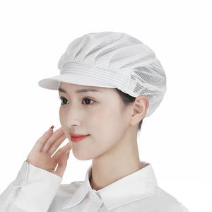 قبعة مطاطية بحد أقصى متداخل للأطعمة صناعية HZM-24161 قبعة آمنة طهي بشبكة للشيف - Product Image 4