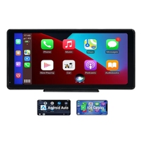 SUNWAYI 10.36 pouces 1080p moniteur de voiture 4 canaux écran partagé voiture MP4 DVR enregistreur moniteur avec AHD avant arrière caméra de recul