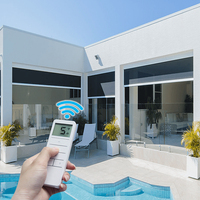 Persianas de ventana opacas personalizadas, persianas enrollables motorizadas inteligentes compatibles con Google Home para oficina, hogar, ventanas integradas